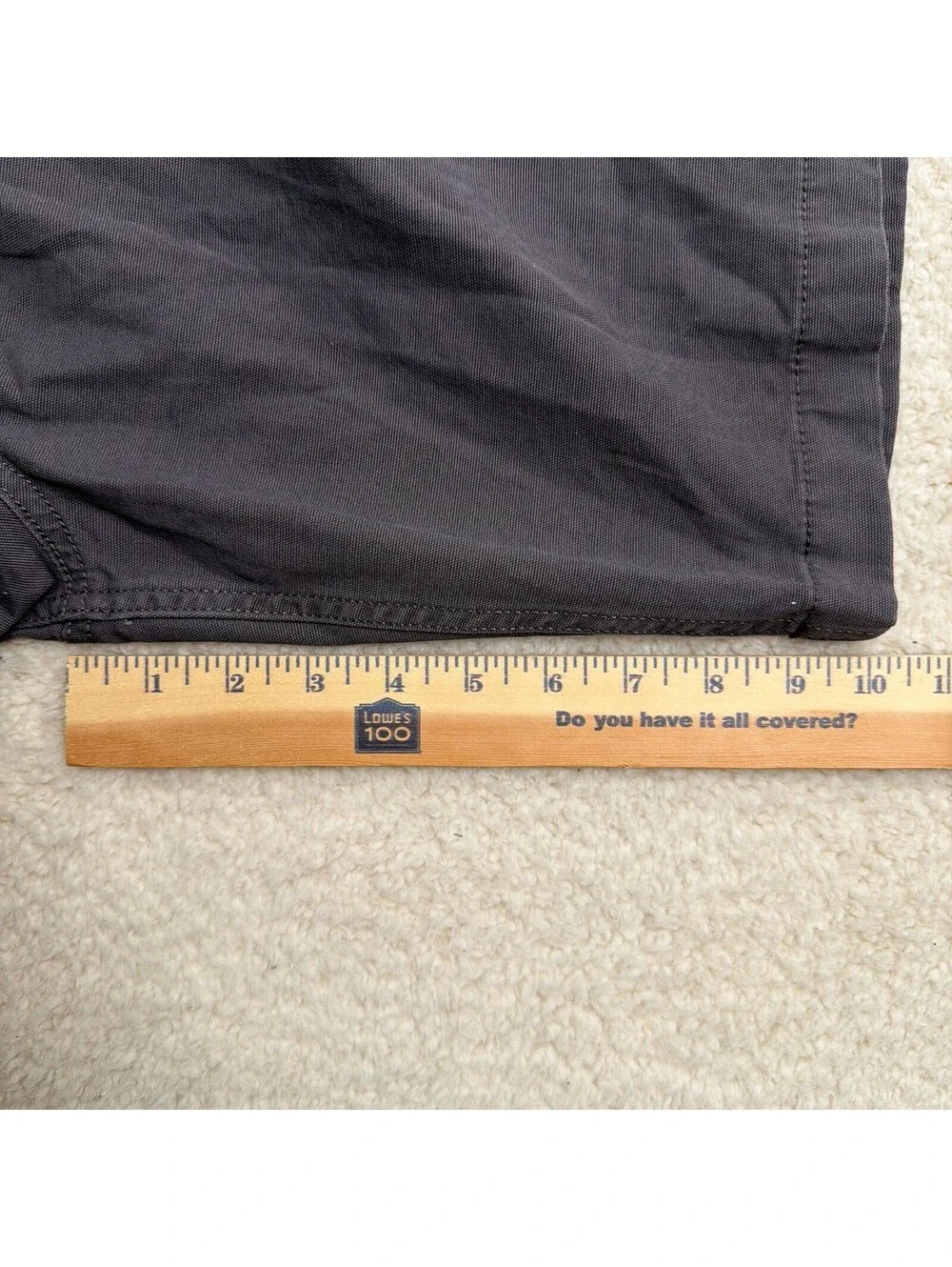 Carhartt Relaxed Fit Work Shorts Mens 36 Gray Canvas Utility Carpenter Rugged